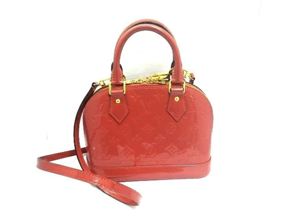 LOUIS VUITTON Alma Vernis Vieux Rose Pink 2way Shoulder Bag